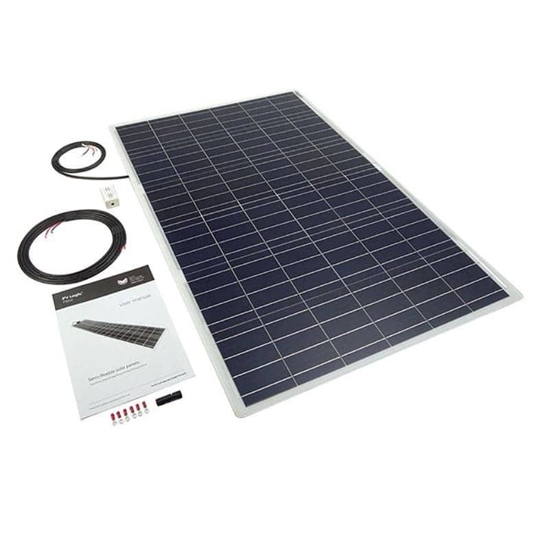 100W Flexi Solar Panel White Rear Cable Exit - STPVF100R