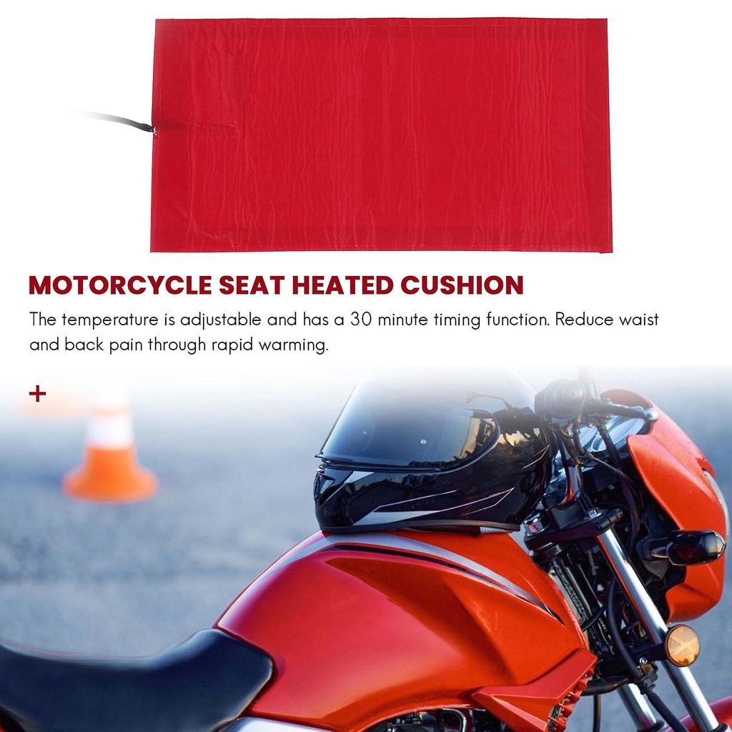 25W 12V Universal Motorcycle ATV Heated Cushion Waterproof Pad Heating Pad Mat