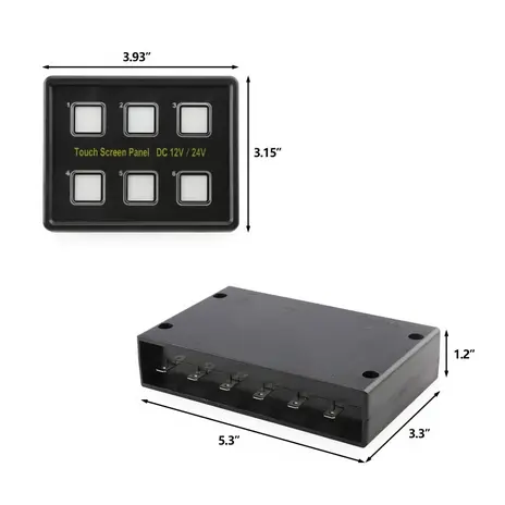 Screenshot 2024-07-18 at 10-44-38 12V 24V 6 Gang LED Switch Panel Slim Touch Control Panel Box Relays for Car Marine Boat Caravan - AliExpress 34.webp