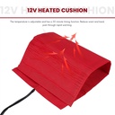 25W 12V Universal Motorcycle ATV Heated Cushion Waterproof Pad Heating Pad Mat