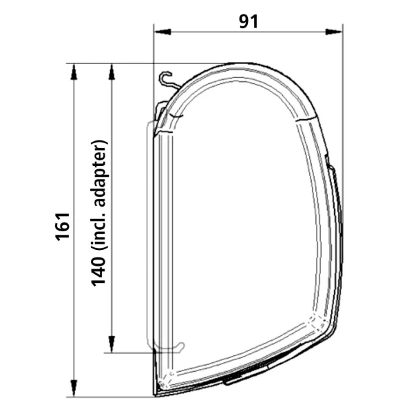 Thule Omnistor 5200 – White with Mystic Grey canvas – 4m x 2.5m - KK5087