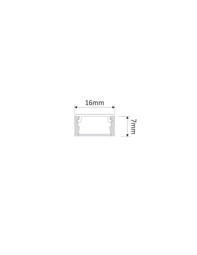 End Cap Profile LINE XL - ( White )   OP2-ZASL-7X16-BI