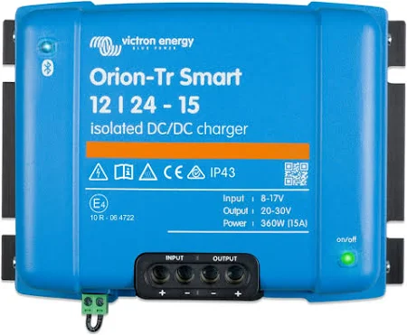 Victron Orion-Tr Smart DC-DC charger 12/24-15A ( 360W ) Isolated Wiring Kit 5M