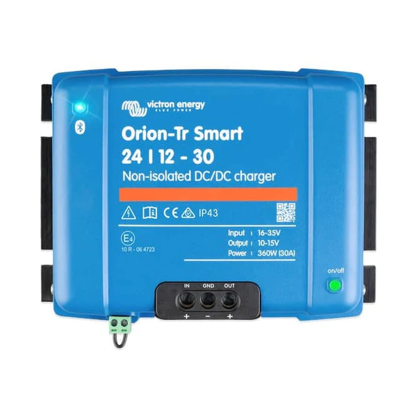 Victron Orion-Tr Smart DC-DC charger 24/12-30A ( 360W ) Plus Non-isolated Wiring Kit 5M