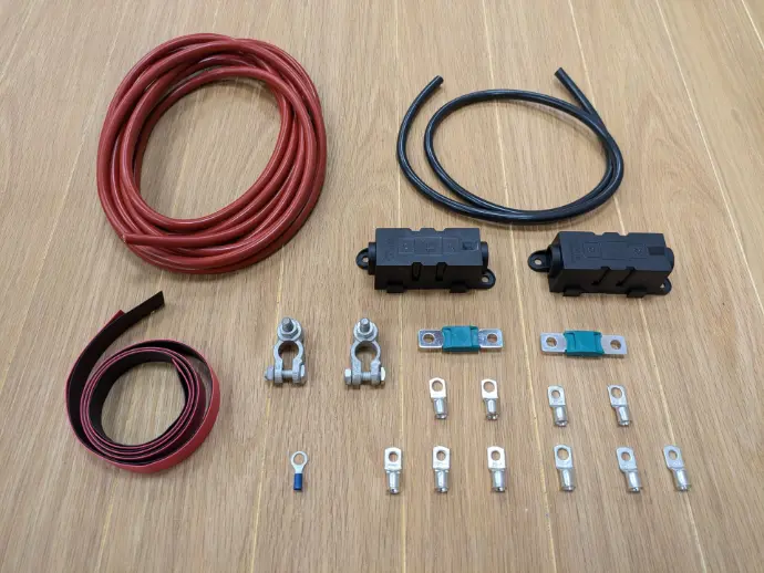 Complete Split Charge Wiring Kit - 25mm ( 5mtr )    CSCK25