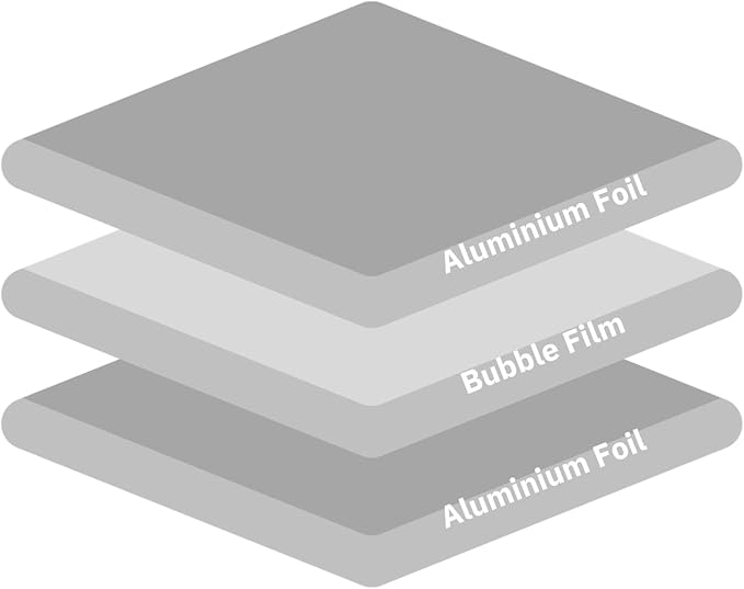 Non-Adhesive Foil Bubble Insulation 1m x 10m Roll