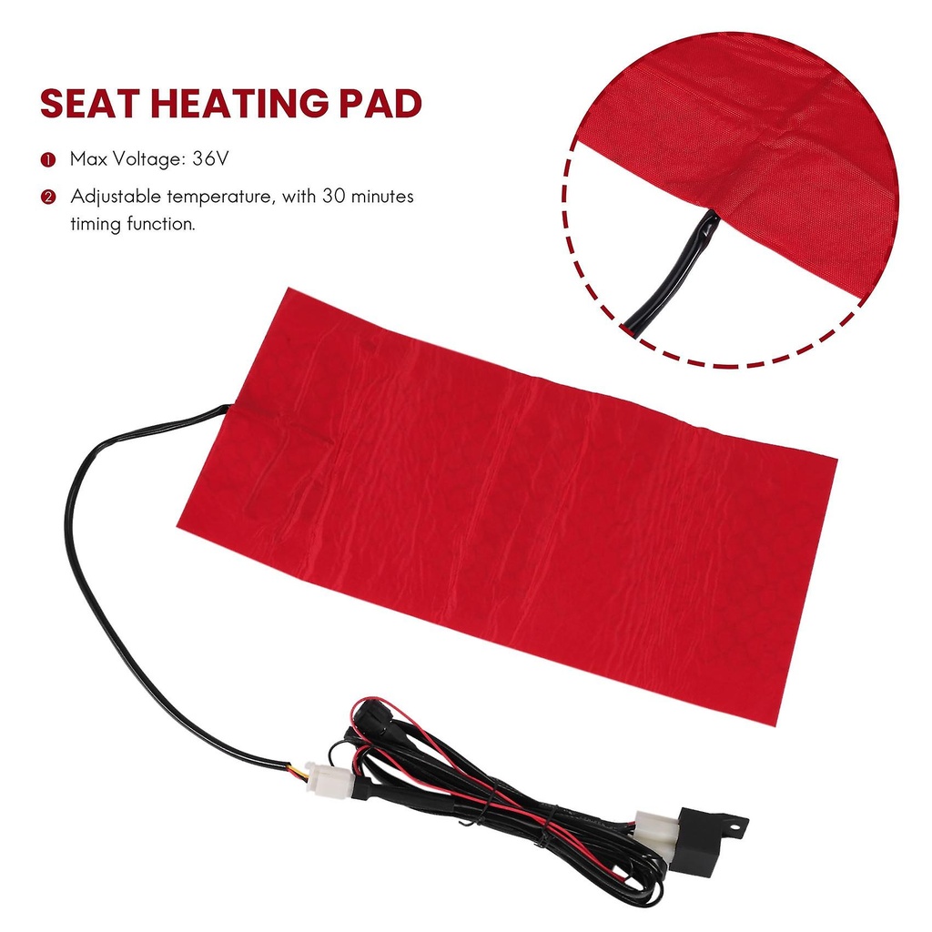 25W 12V Universal Motorcycle ATV Heated Cushion Waterproof Pad Heating Pad Mat