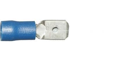 Blue Tab Male 6.3mm Single Unit   WT59