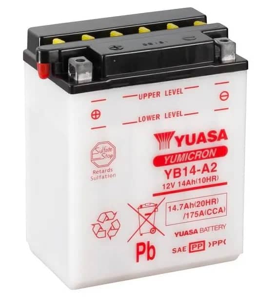 Yuasa YB14-A2 ( DC )    YB14-A2