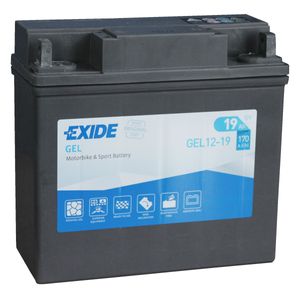 Exide GEL12-19 12V Motorcycle Battery    GEL12-19