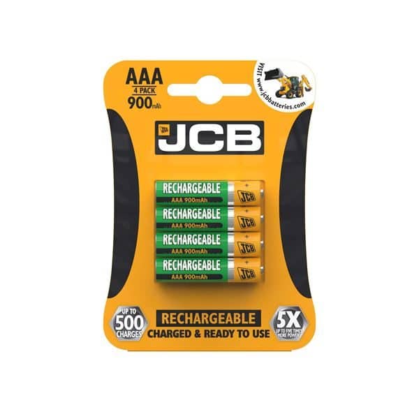 Rechargeable JCB AAA Battery x 4    S5352