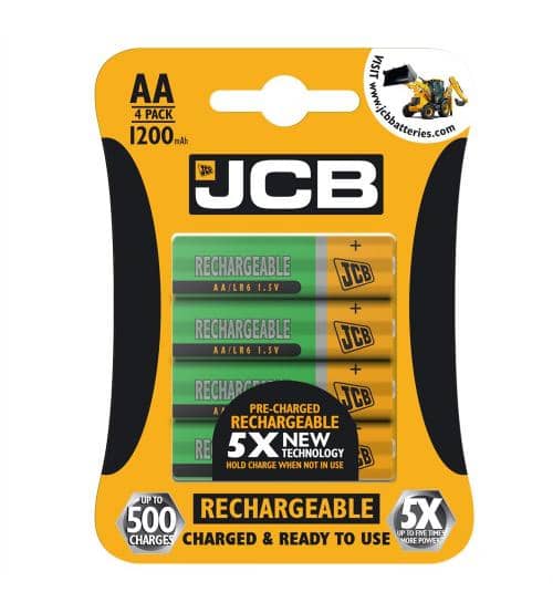 Rechargeable JCB AA Battery x 4    S5452