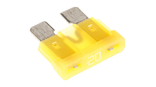 Mini Blade Fuse 20a Yellow Single Unit   FU6-20