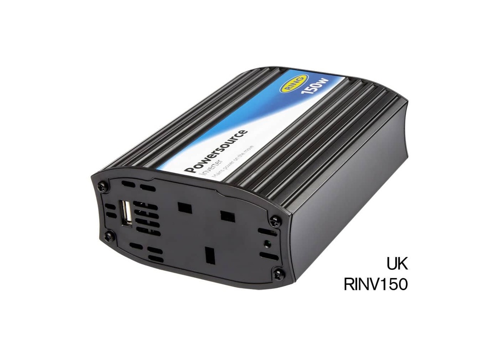 Ring RINVU150 150w PowerSource Inverter with 2.1A USB - Single Socket   RINVU150