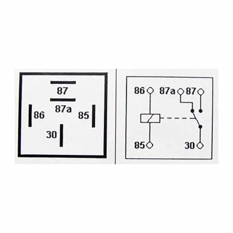 Relay 5 Pin 12V 30A Changeover    RY7