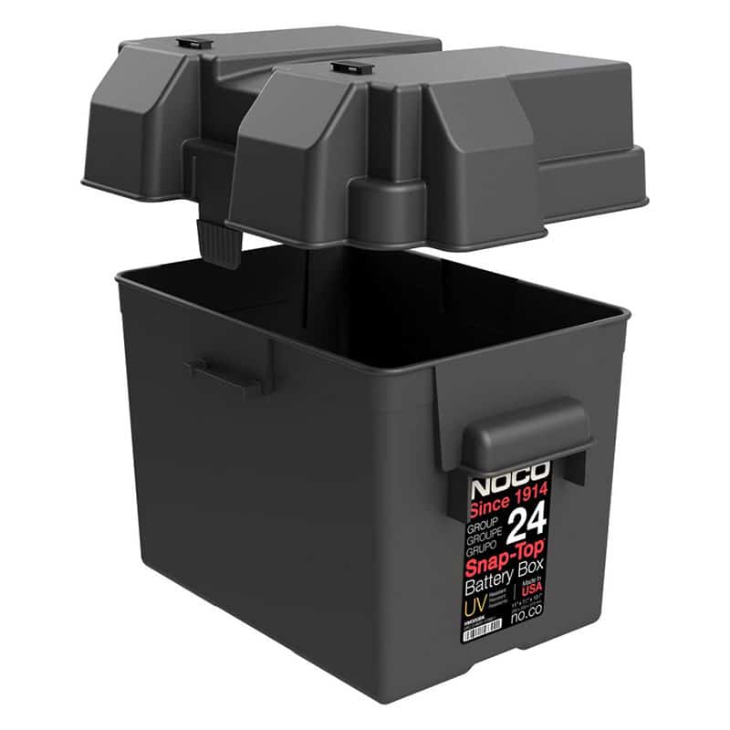 Noco - Battery Box Black GRP 24 Snap Top   HM300-BKS