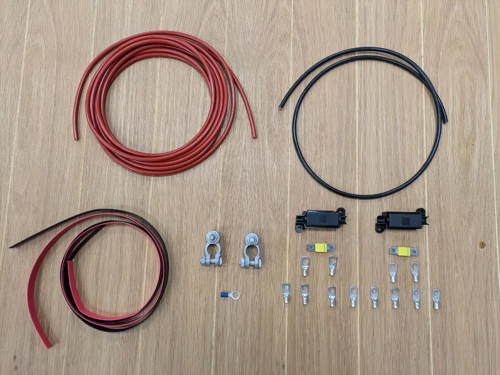 Complete Split Charge Wiring Kit - 10mm ( 5mtr )    VSR10