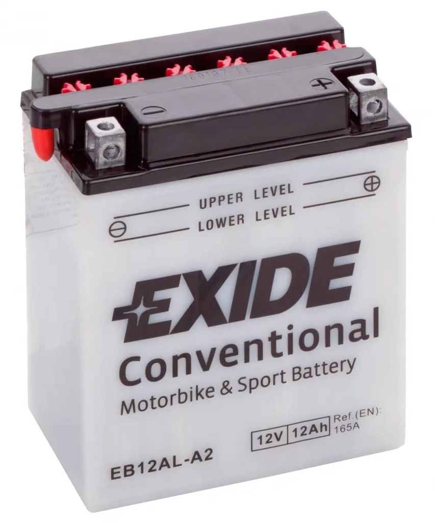 Exide EB12AL-A2 12V Motorcycle Battery ( YB12AL-A2 ) 12Ah 165cca   EB12AL-A2