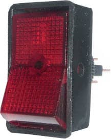 Large Rocker Switch 16A Red    SH1