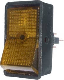 Large Rocker Switch 16A Amber    SH20