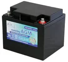 Leoch Mobility 12v 50Ah AGM ( T6 )    AGM-50-MOB