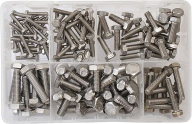 Assorted Stainless Steel Metric Setscrews (120) - AT33