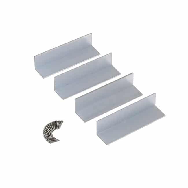 L Bracket Fitting Kit Aluminium   FKA08