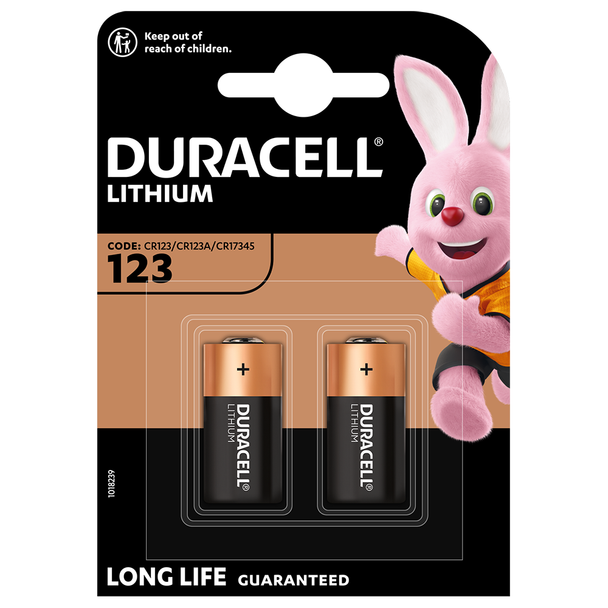 Duracell CR123 ( 2Pk )    123DURB2