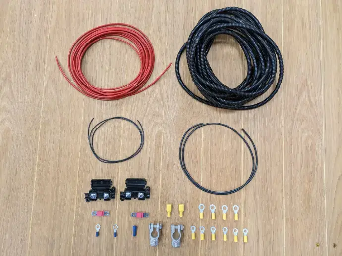 Complete Split Charge Wiring Kit - 6mm ( 5mtr )    VSR70K