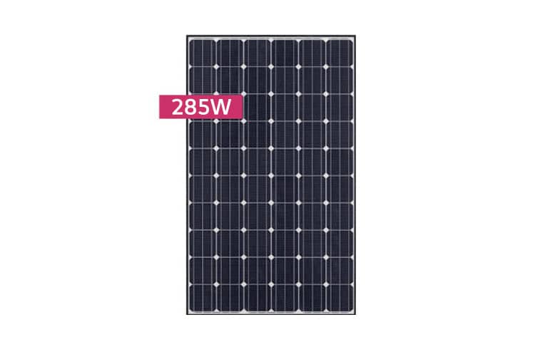 285w Mono Solar Panel Black Frame    LG285W