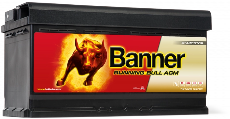 Banner Running Bull 019 AGM 92Ah 850cca  59501 - Replaced 59201