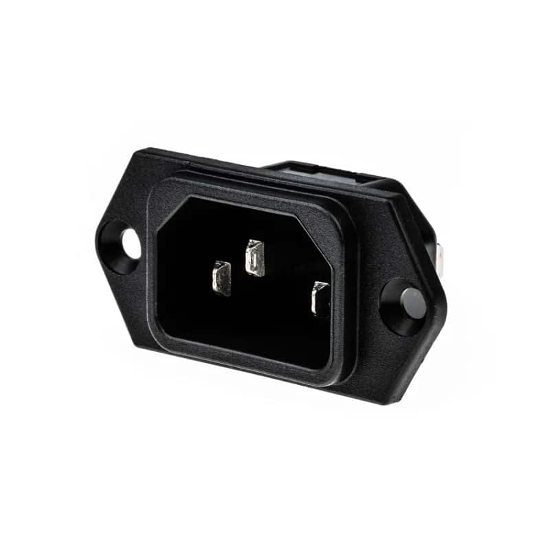 Schurter C14 Panel Mount IEC Plug Male 15A 230V   539-2039