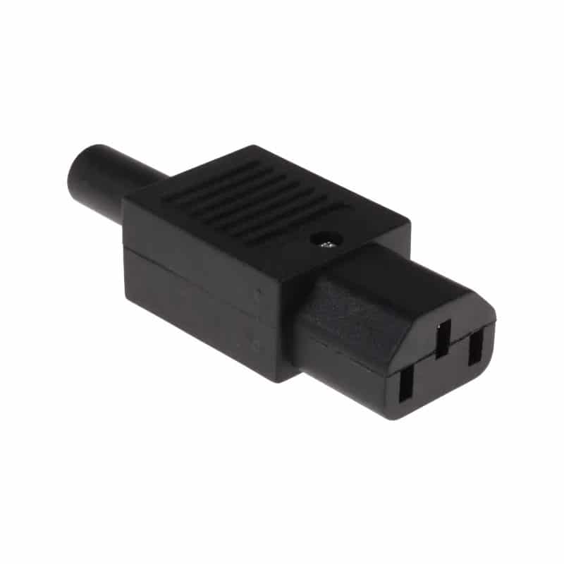 RS Pro C13 Cable Mount IEC Socket 10A 230V    776-9122