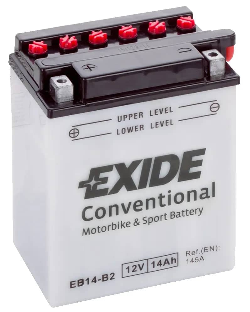 Exide EB14-B2 12V Motorcycle Battery ( YB14-B2 ) 14Ah 145cca   EB14-B2