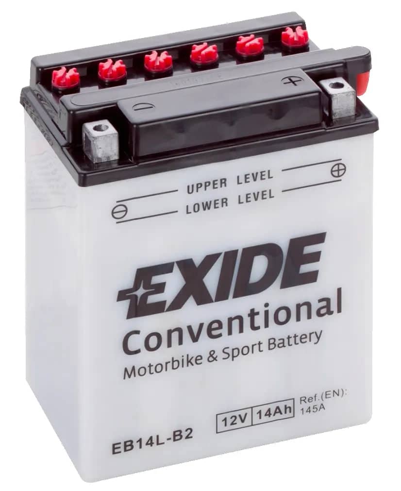 Exide EB14L-B2 12V Motorcycle Battery ( YB14L-B2 ) 14Ah 145cca   EB14L-B2