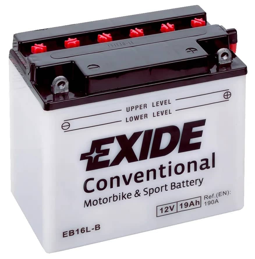 Exide EB16L-B 12V Motorcycle Battery ( YB16L-B ) 19Ah 190cca   EB16L-B