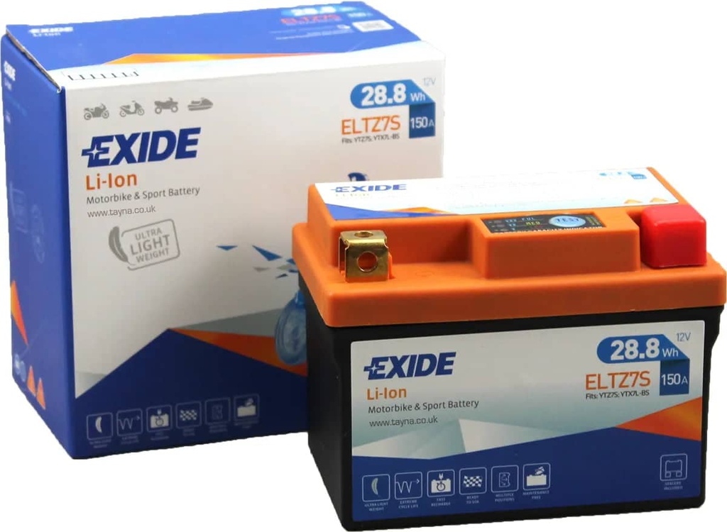 Exide ELTZ7S 12V Lithium Motorcycle Battery ( YTZ7S )   ELTZ7S