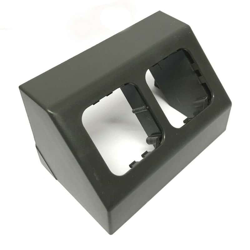 C-Line 2 Way Angled Socket - Dark Grey    PO284