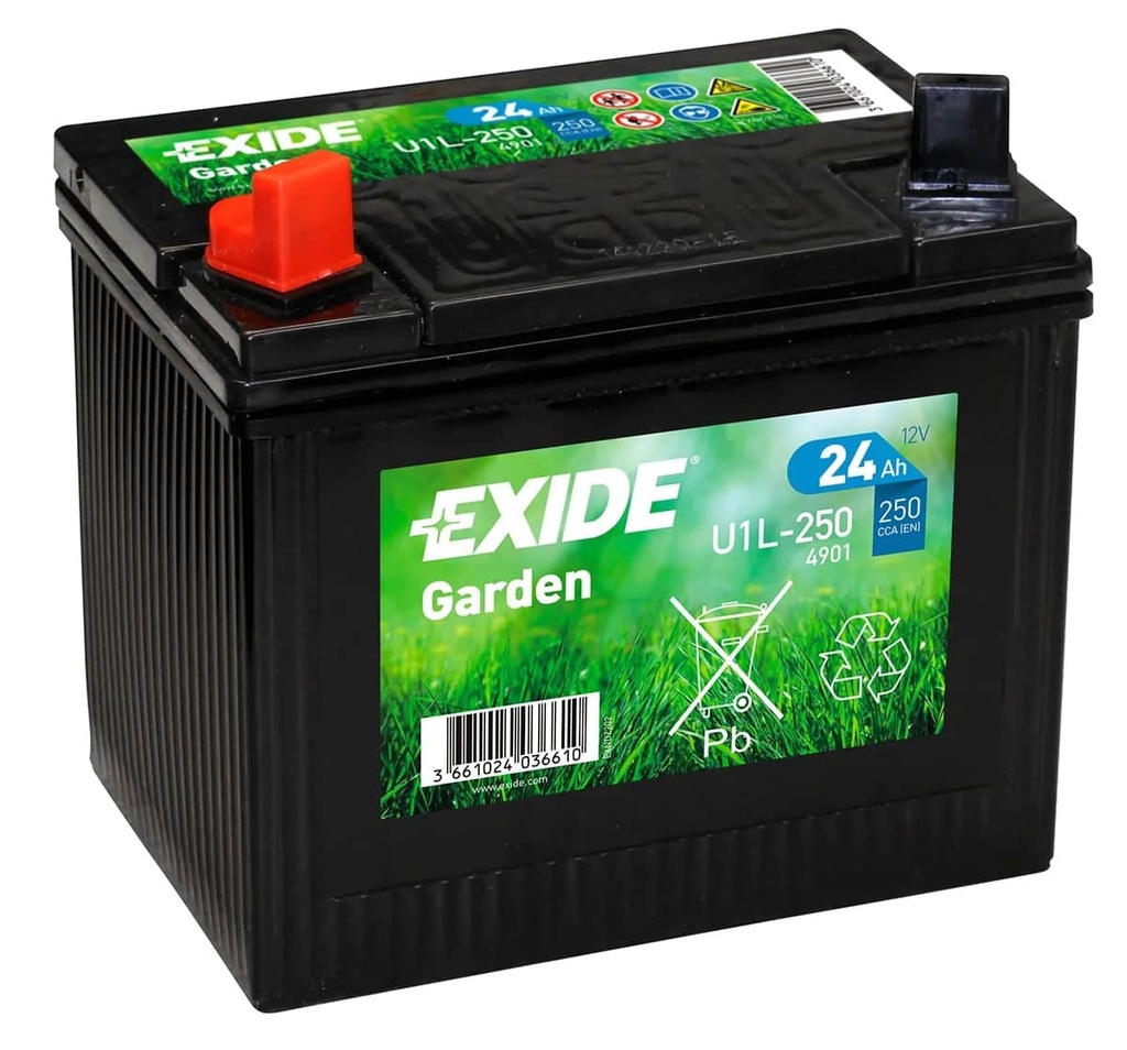 Exide U1L-250 Garden Battery ( 896 ) 24Ah 250cca   U1L