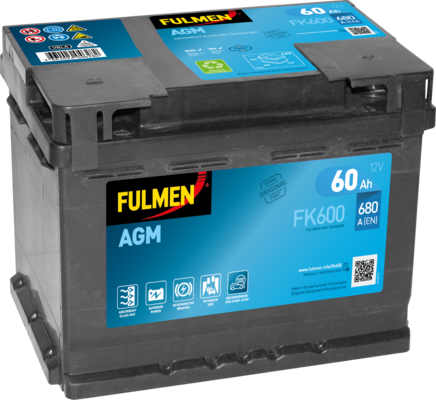 Fulmen AGM Start-Stop FK620 027 60ah 680cca