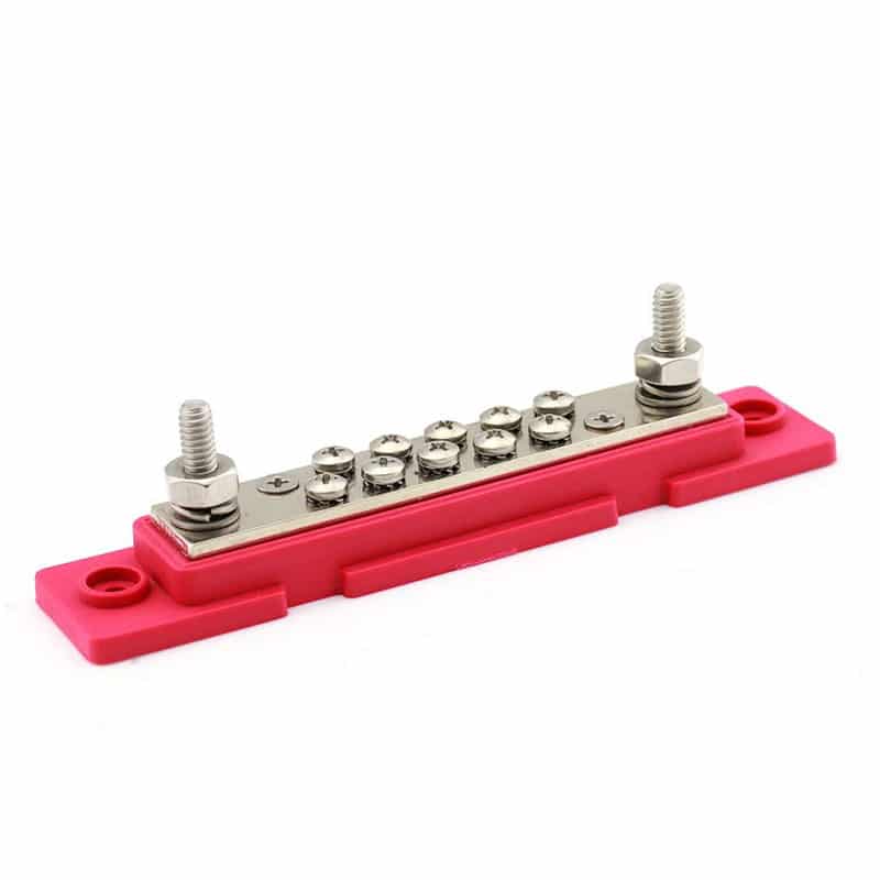 Busbar 10 Points Red M6    771025N0N02-1