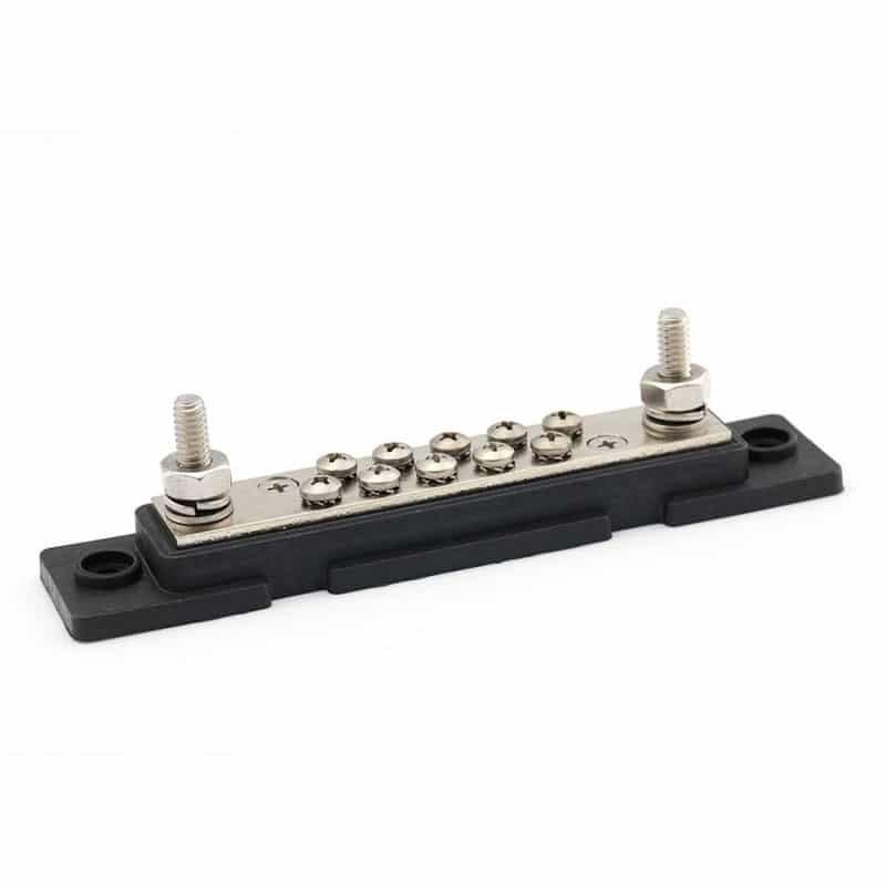 Busbar 10 Points Black M6    771025N0N14-1