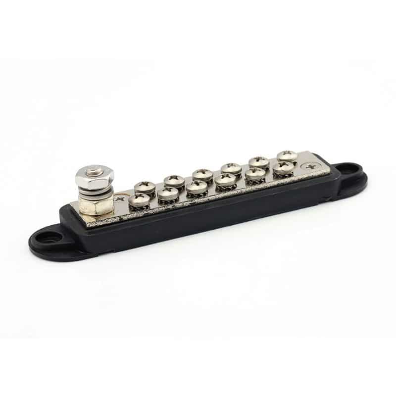 Busbar 12 Points Black M6    7712N0N14-1