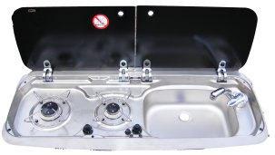 Dometic 9222 Combi RH Sink/2Burner Hob