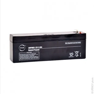 Sealed Lead Acid battery NX 2.6-12 12V 2.6Ah F4.8   AMP9025