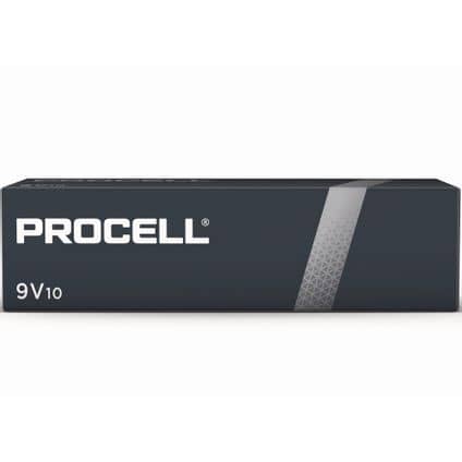 Duracell Procell Constant 9V Alkaline Battery MN1604 9V Box of 10