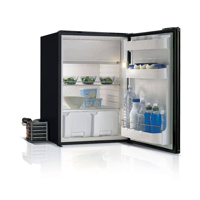 130L Black Fridge with Ice Box 12/24V Air Lock C130  VFC130LBLAL