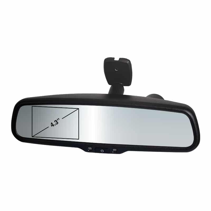 8 Pin 4.3" DVR Mirror Monitor (Requires Adaptor) No SD Card   PS7012