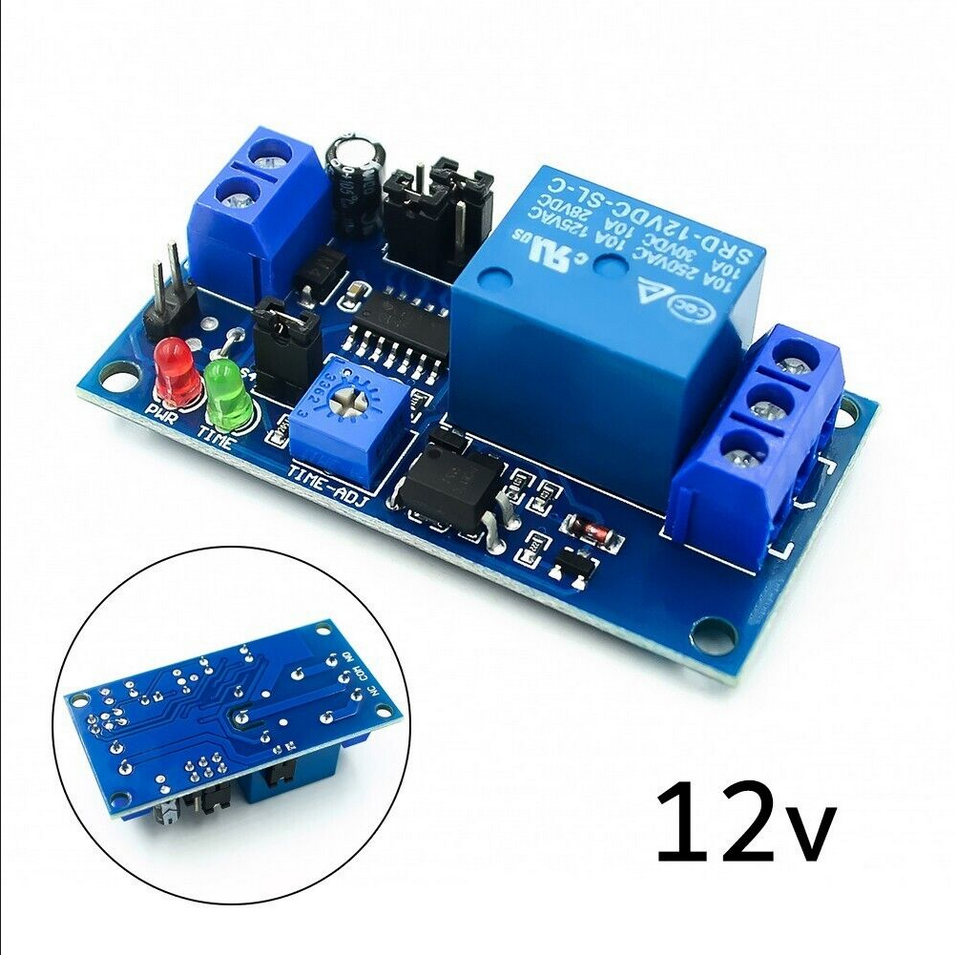 12V Adjustable Timer Relay