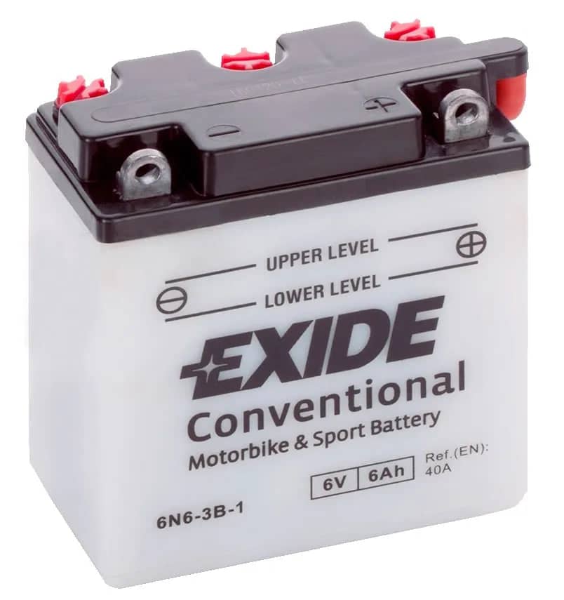 Exide 6N6-3B-1 6V Conventional Motorcycle Bat    6N6-3B-1